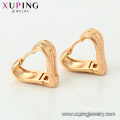 95356 venda Quente popular senhoras jóias novo design banhado a ouro simplesmente estilo em forma de coração brincos de argola